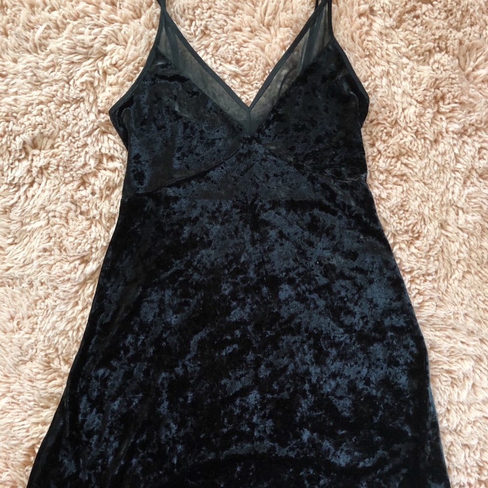 Black felt dress